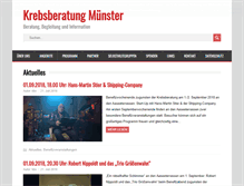 Tablet Screenshot of krebsberatung-muenster.de